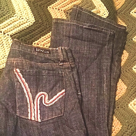 COH CROCHET "h" STRETCH LOW WAIST BOOTCUT 26 EUC - Picture 4 of 9